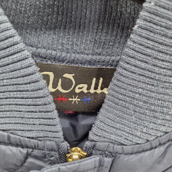 Walls Blue Quilted Jacket Size Large chest 42-44 Full Zip No Hood - Picture 6 of 7